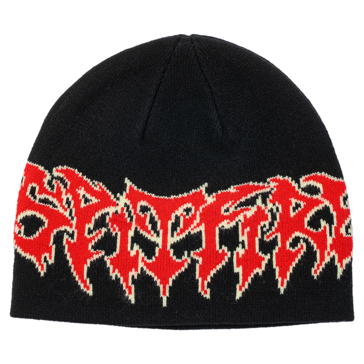 Spitfire Demon Script Skully Beanie Black/Red/Cream