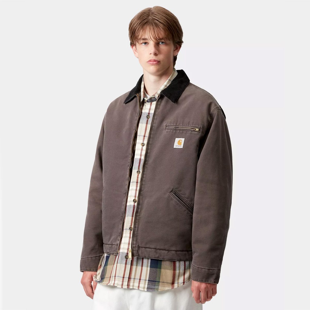 Carhartt WIP OG Detroit Jacket Tobacco/Black Stone Canvas