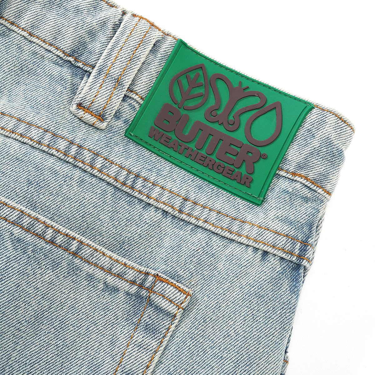 Butter Goods Weathergear Denim Shorts Faded Light Wash Butter Goods Weathergear Denim Shorts Faded Light Wash