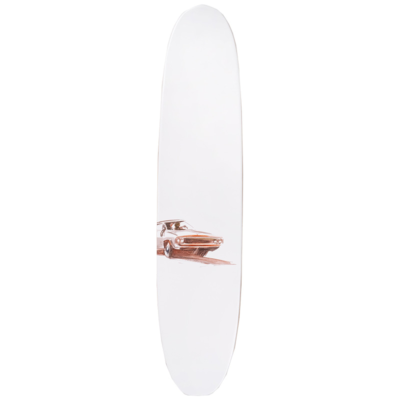 The Heated Wheel Charger Polarizer Skateboard Deck 6.0