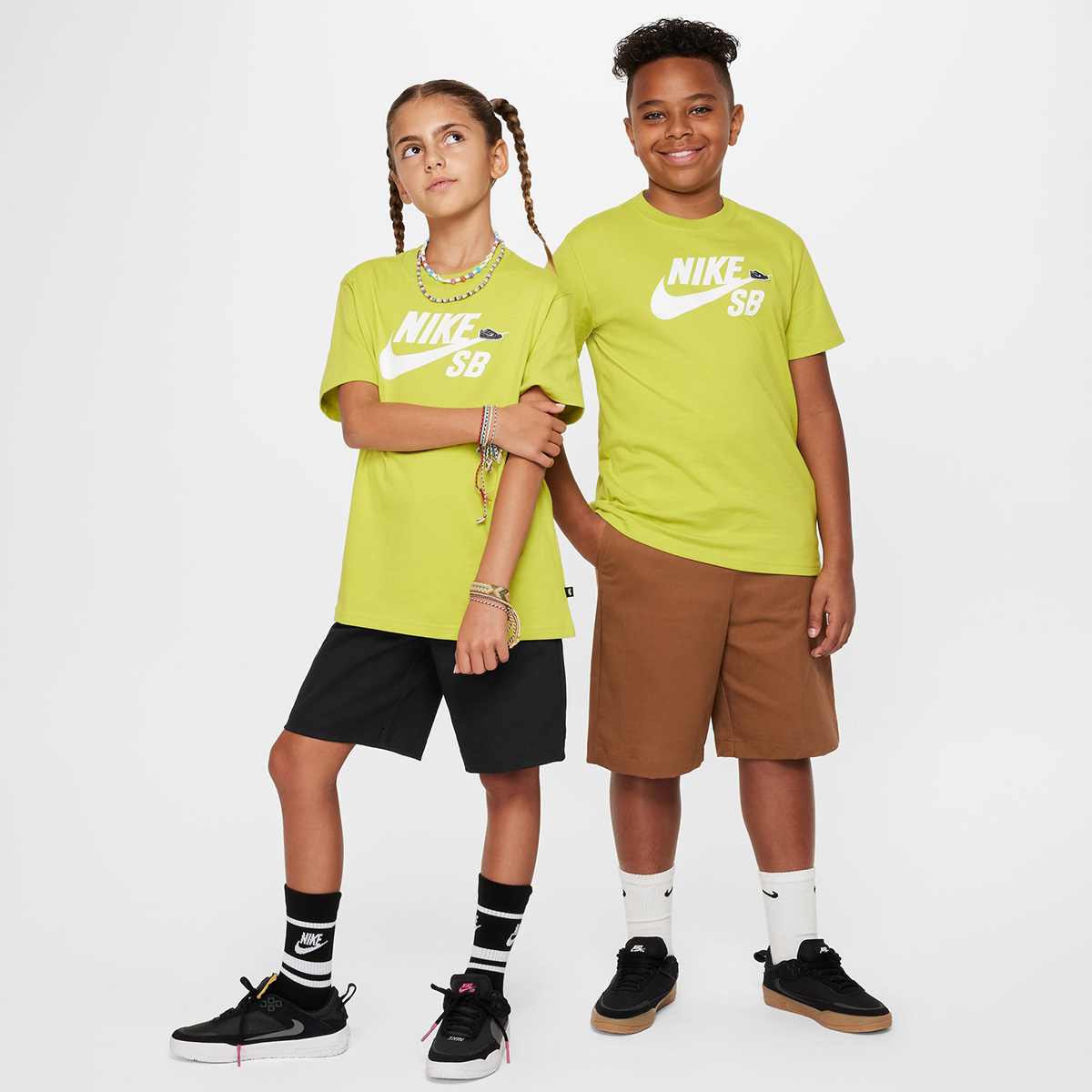 Nike SB Kids Sportswear Logo T-Shirt Bright Cactus