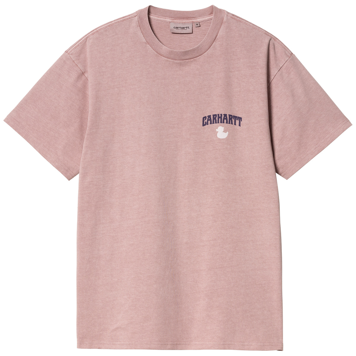 Carhartt WIP Duckin' T-Shirt Glassy Pink Garment Dyed