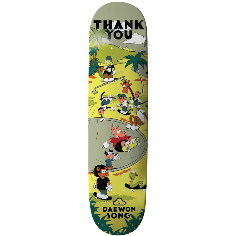 Thank You Daewon Song Oasis Skateboard Deck Multi 8.0