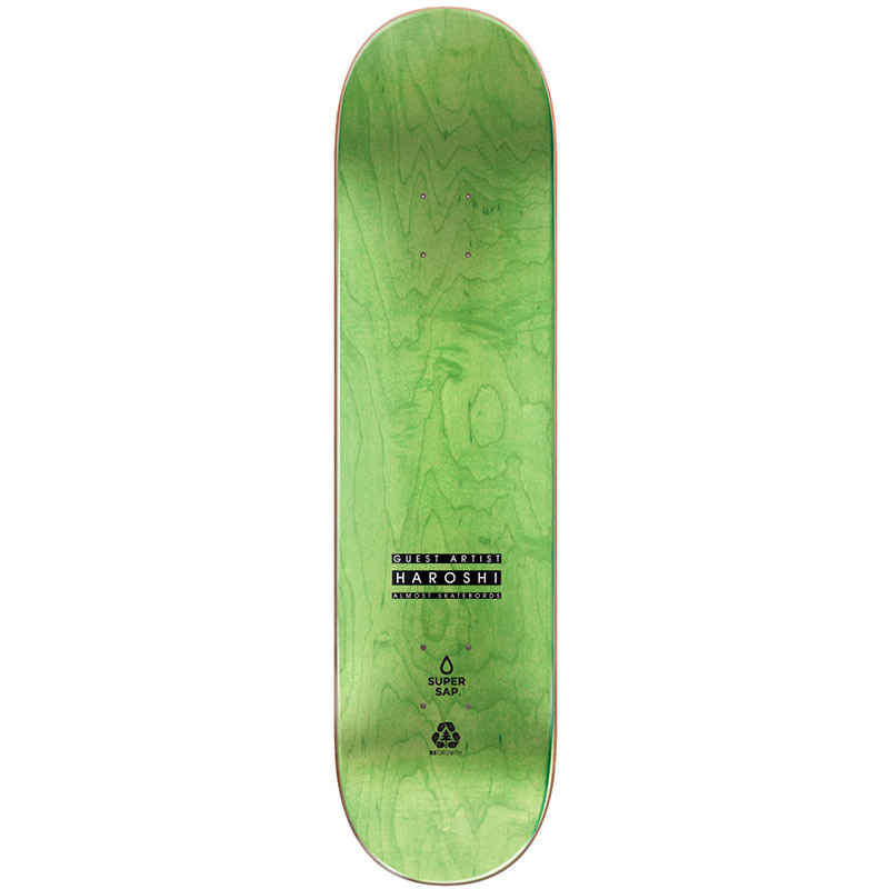 Almost Mullen Haroshi Monster Super Sap R7 Skateboard Deck 8.0 Almost Mullen Haroshi Monster Super Sap R7 Skateboard Deck 8.0