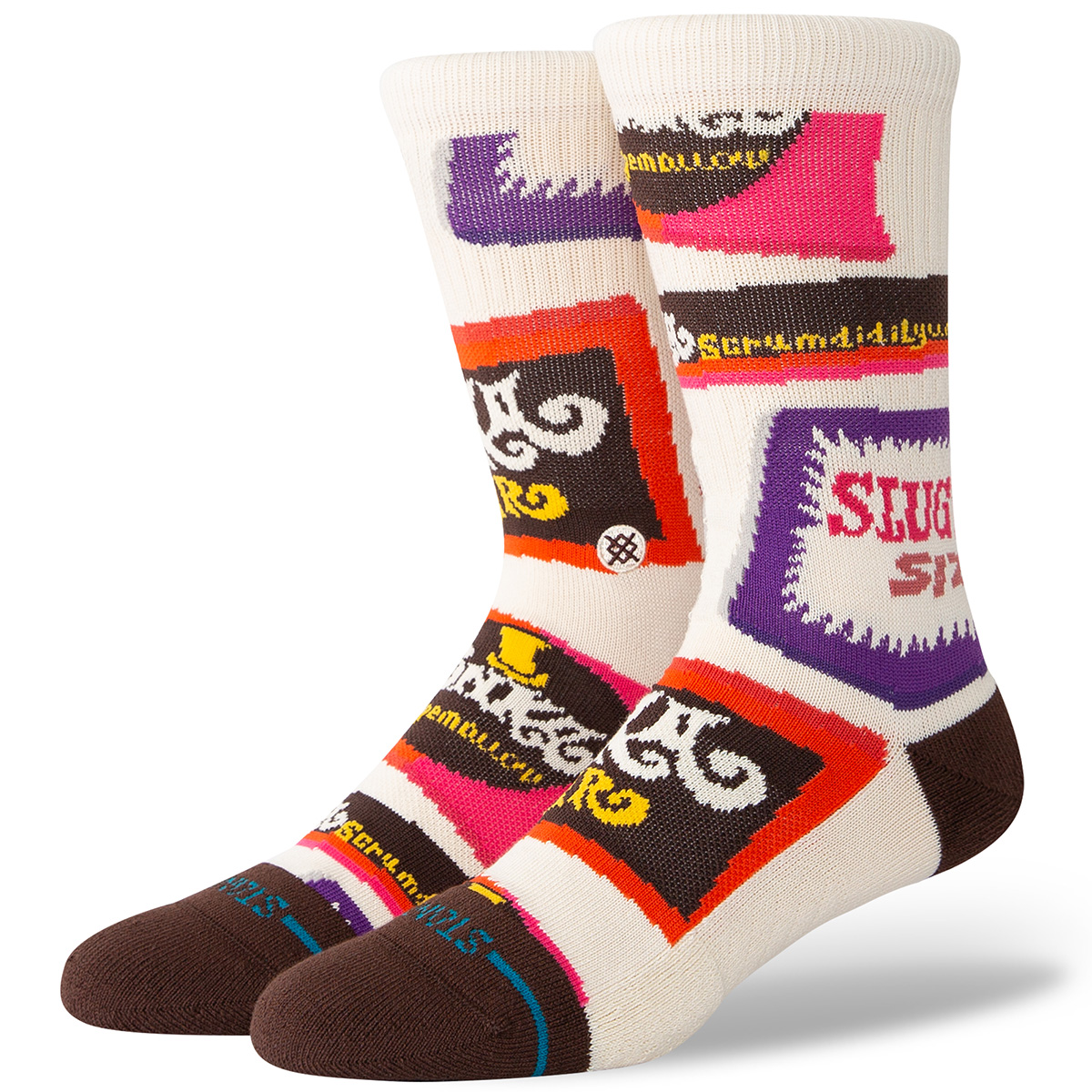 Stance Wonka Bars Socks Brown Stance Wonka Bars Socks Brown