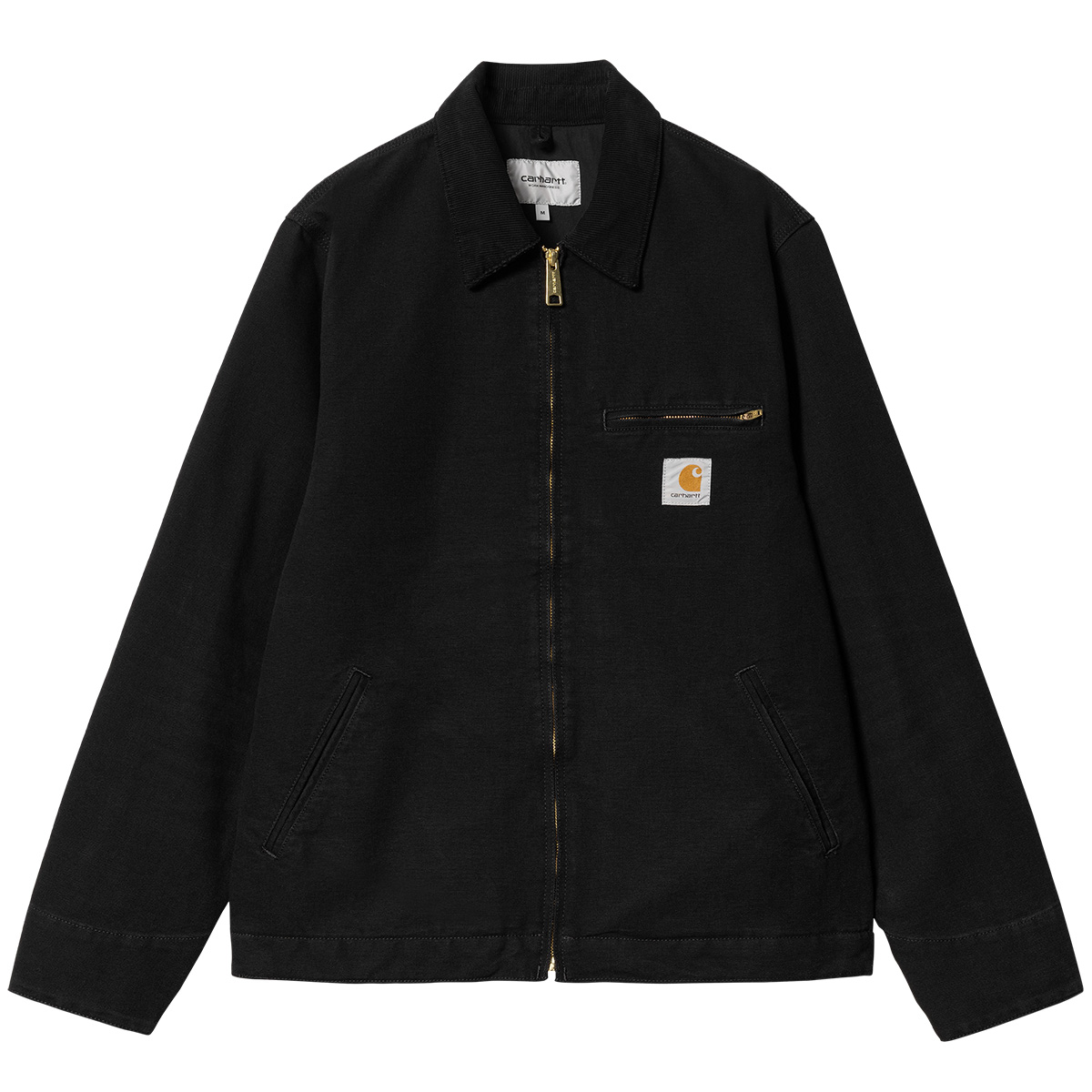 Carhartt WIP Detroit Jacket Black/Black Aged Canvas Carhartt WIP Detroit Jacket Black/Black Aged Canvas