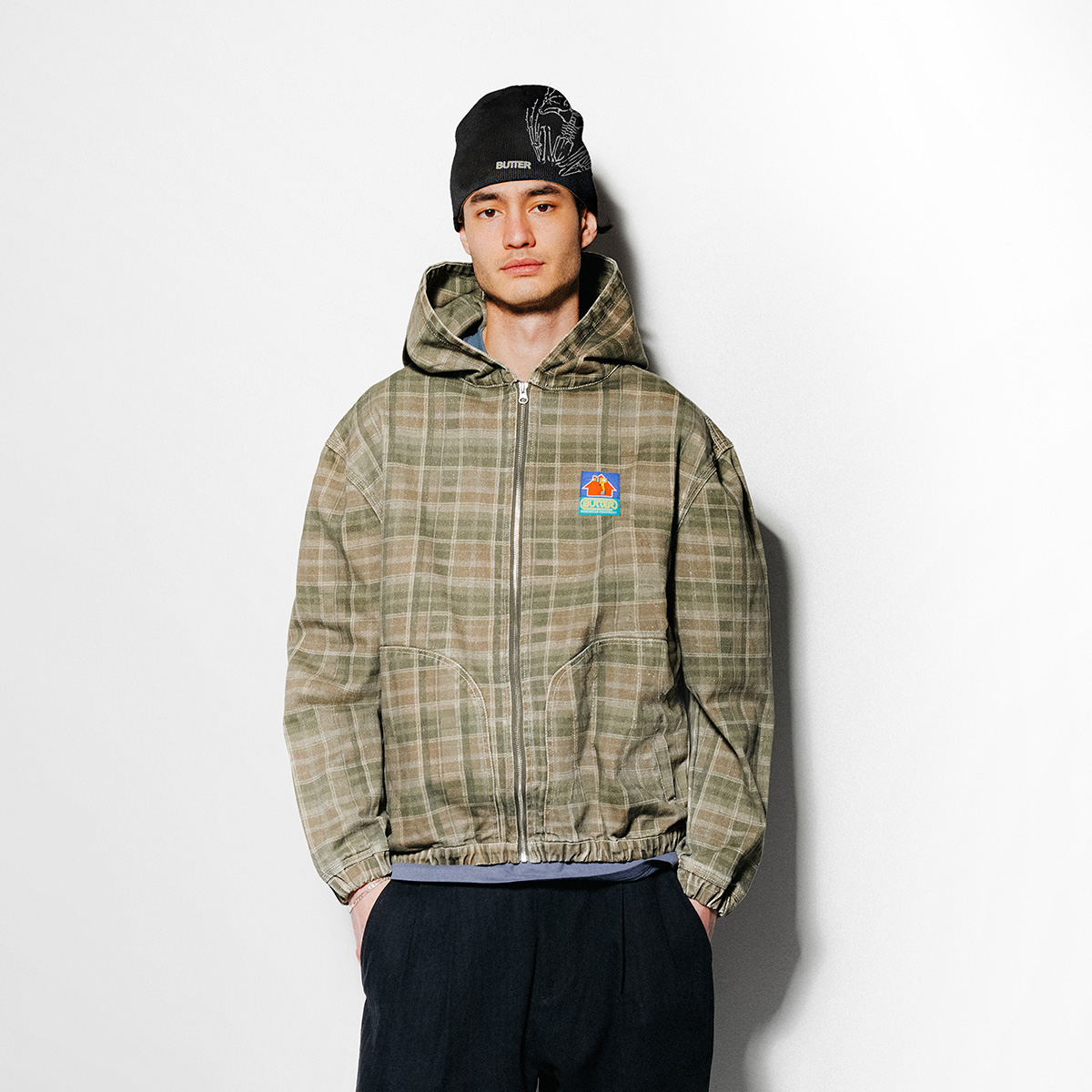 Butter Goods Work Jacket Washed Plaid Butter Goods Work Jacket Washed Plaid