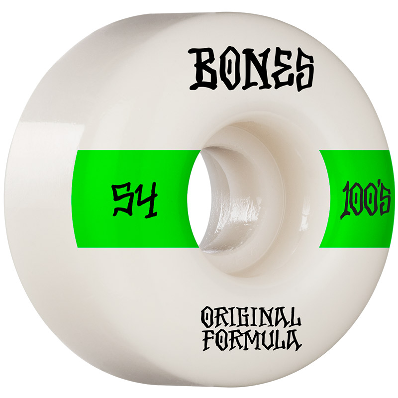 Bones 100's 14 V4 Wide Wheels 100a White 54mm