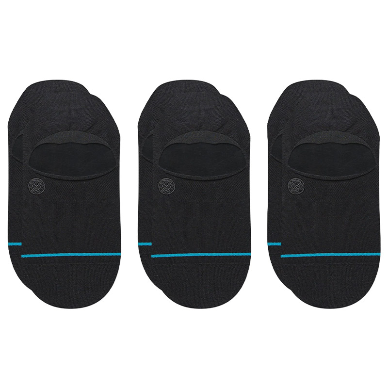 Stance Icon No Show Socks Black 3-Pack