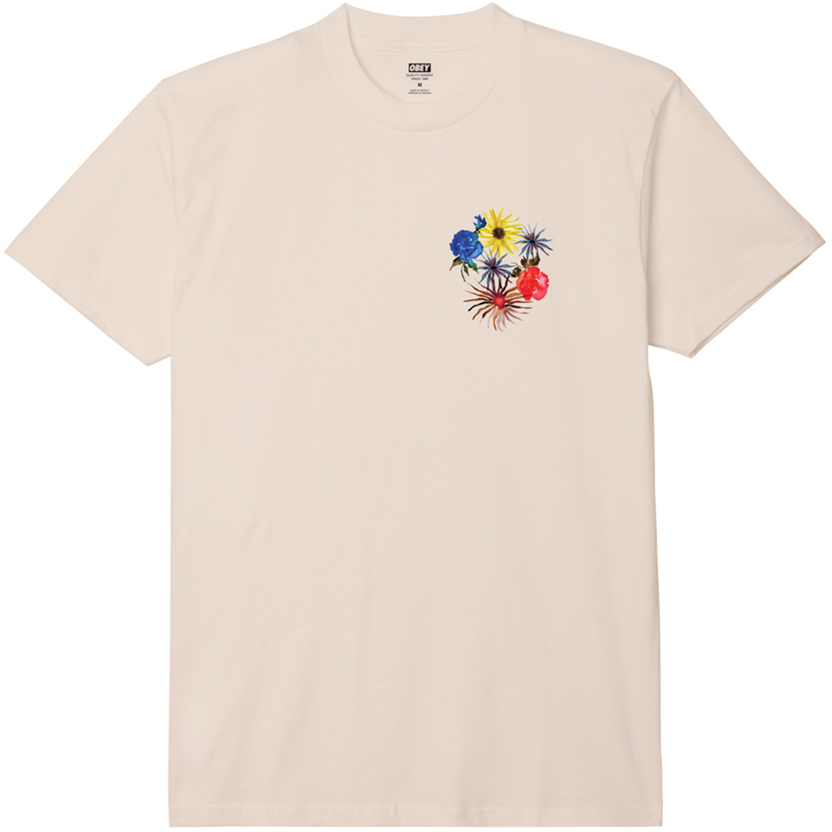 Obey Summer Time T-Shirt Cream Obey Summer Time T-Shirt Cream