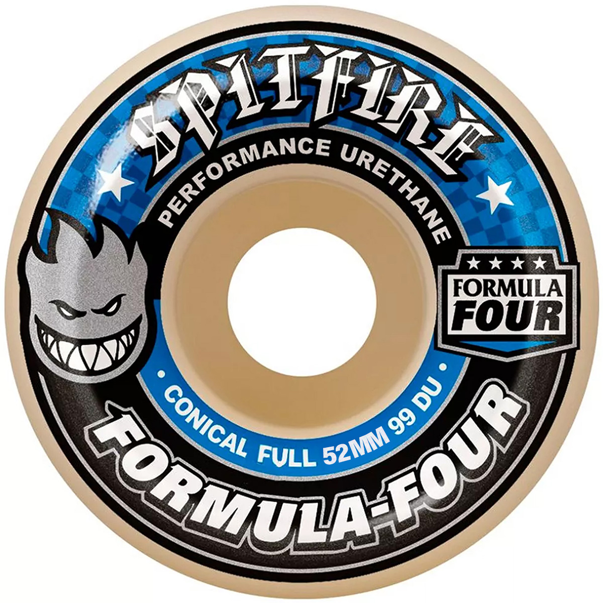 Spitfire Formula Four Conical Full Wheels 99D 52mm Spitfire Formula Four Conical Full Wheels 99D 52mm
