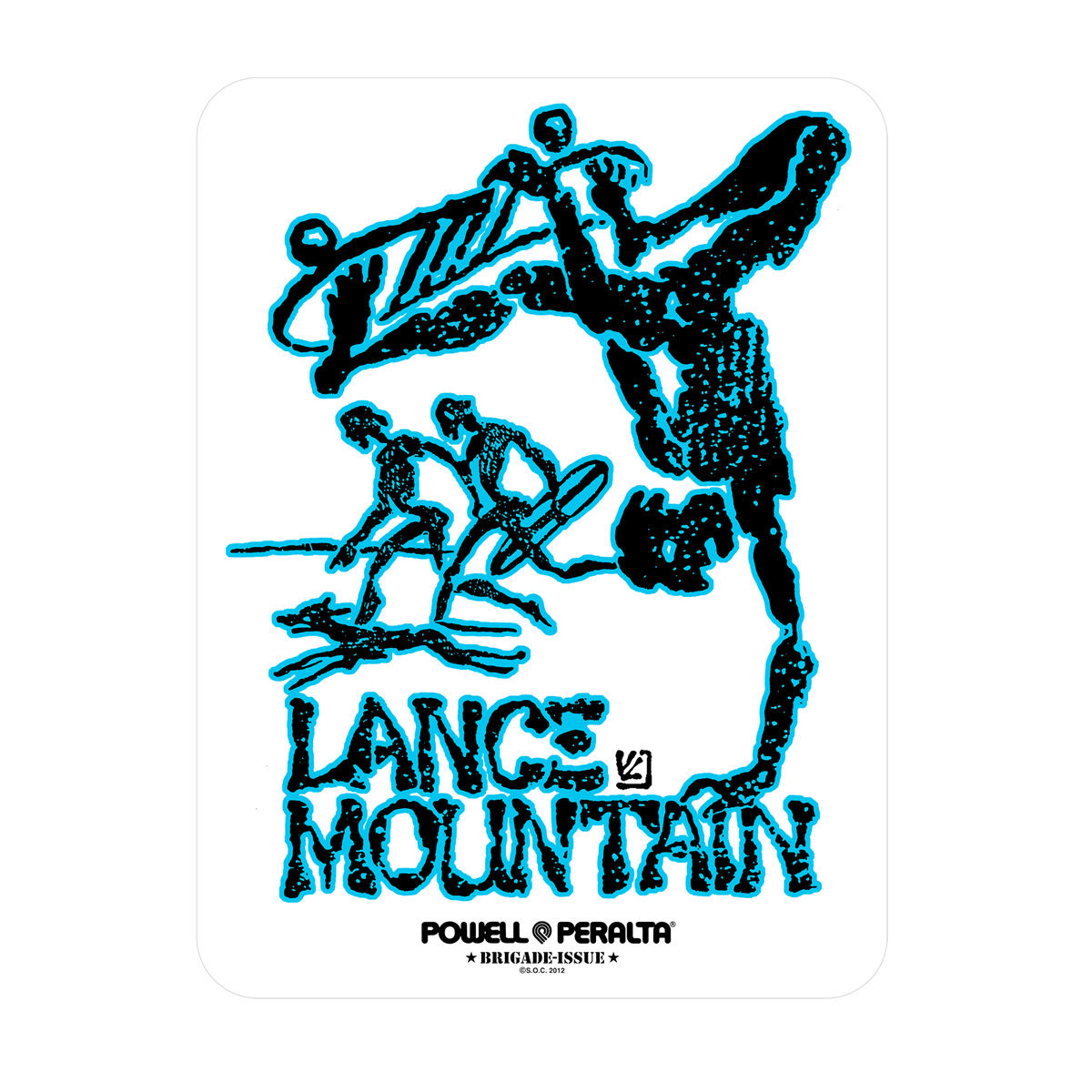 Powell Peralta Bones Brigade Lance Mountain 4.5" Sticker Powell Peralta Bones Brigade Lance Mountain 4.5" Sticker