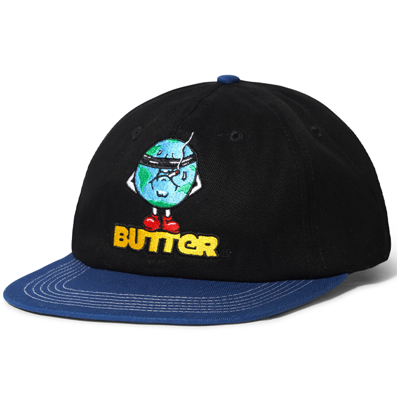 Butter Goods Blindfold 6 Panel Cap Black/Royal