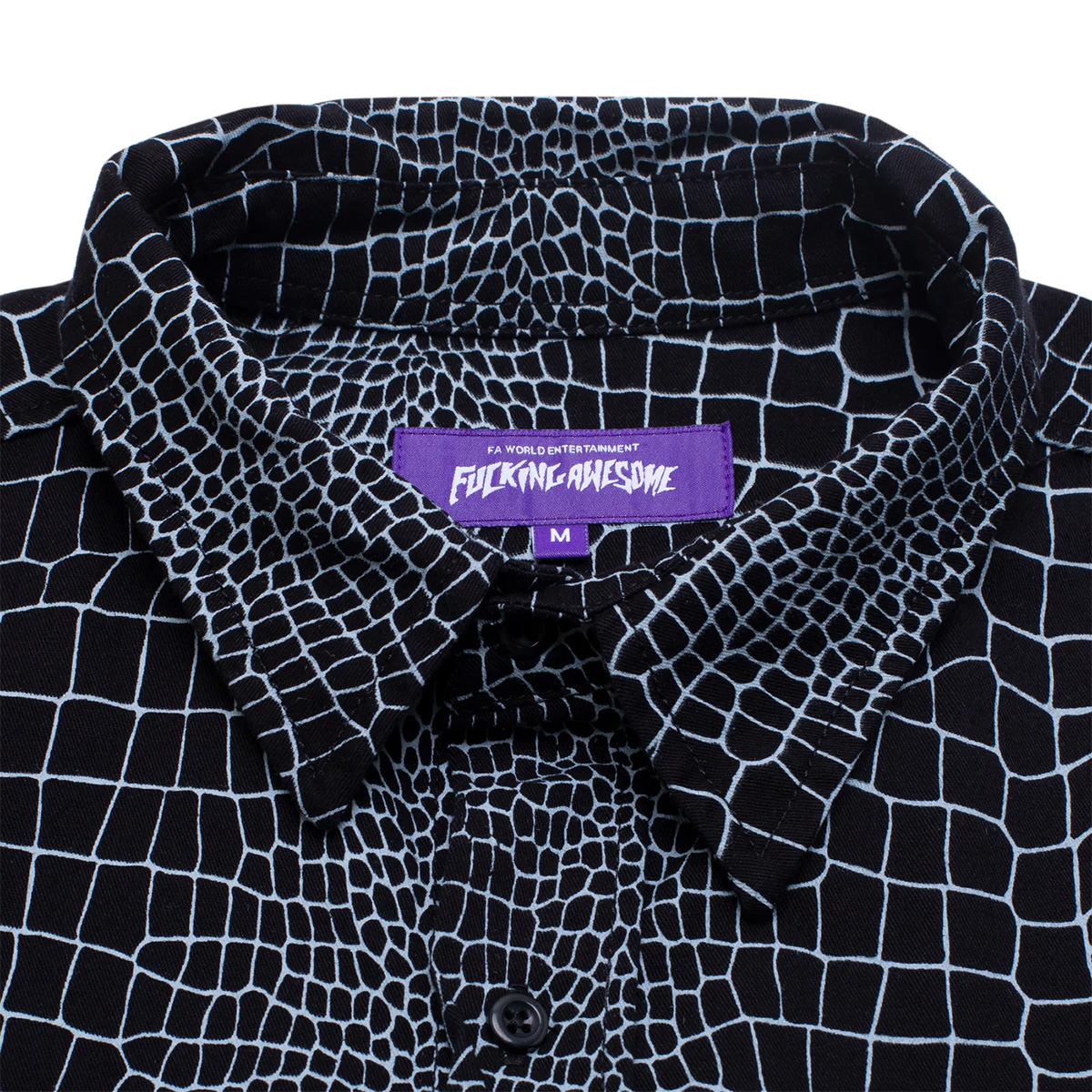 Fucking Awesome Crocodile Shirt Black Fucking Awesome Crocodile Shirt Black