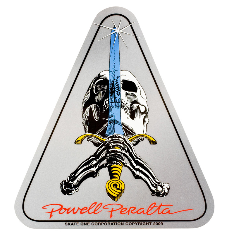 Powell Peralta Ray Rodriguez Skull/Sword Sticker Powell Peralta Ray Rodriguez Skull/Sword Sticker
