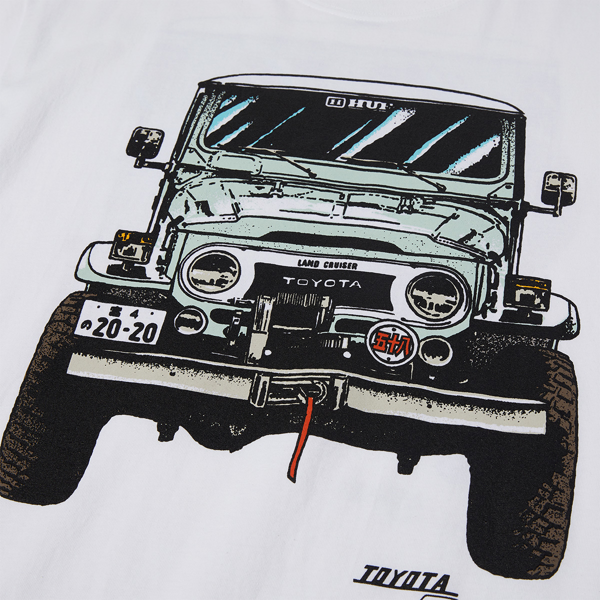 HUF X Toyota Land Cruiser Sixties T-Shirt White HUF X Toyota Land Cruiser Sixties T-Shirt White