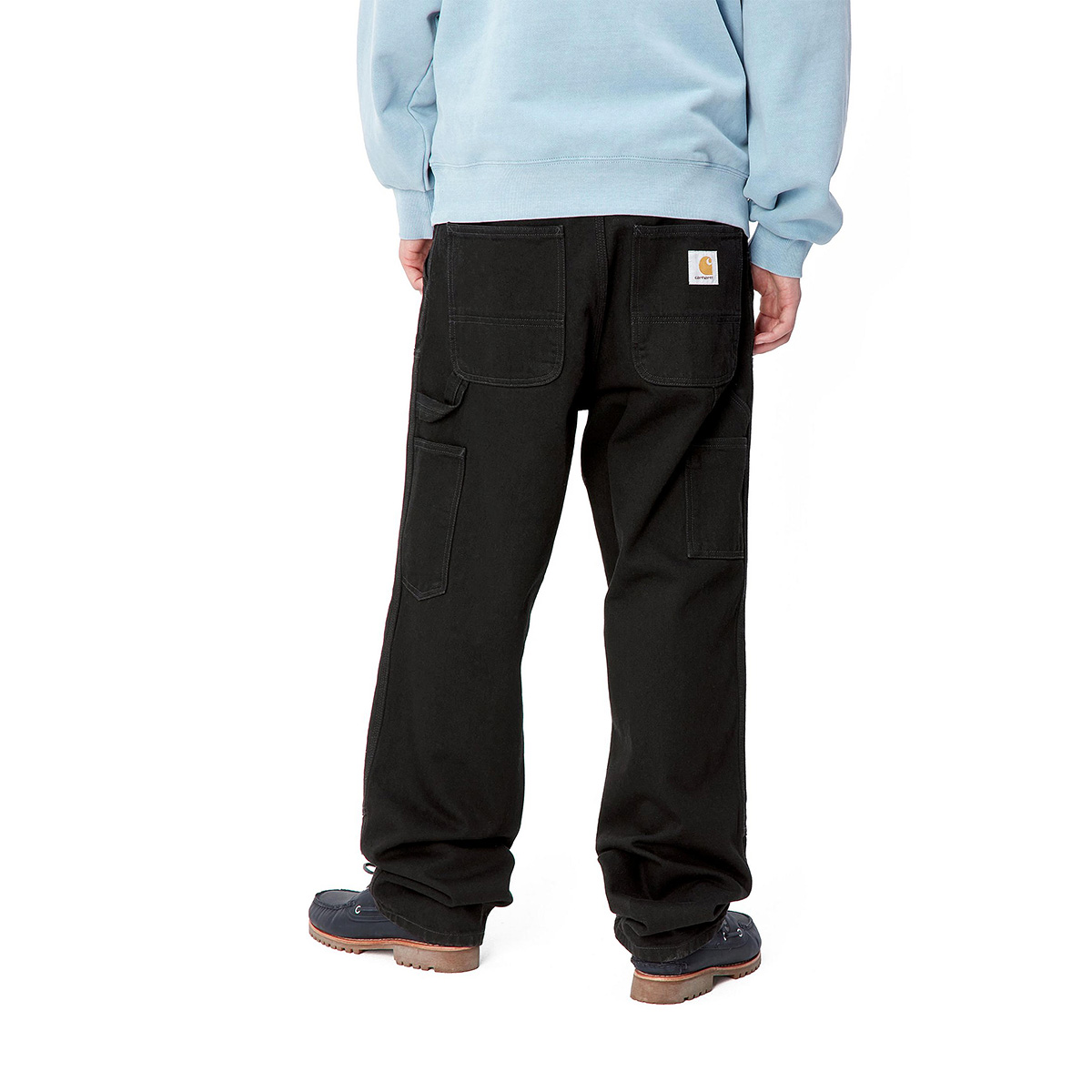 Carhartt WIP Double Knee Pants Black Rinsed Carhartt WIP Double Knee Pants Black Rinsed