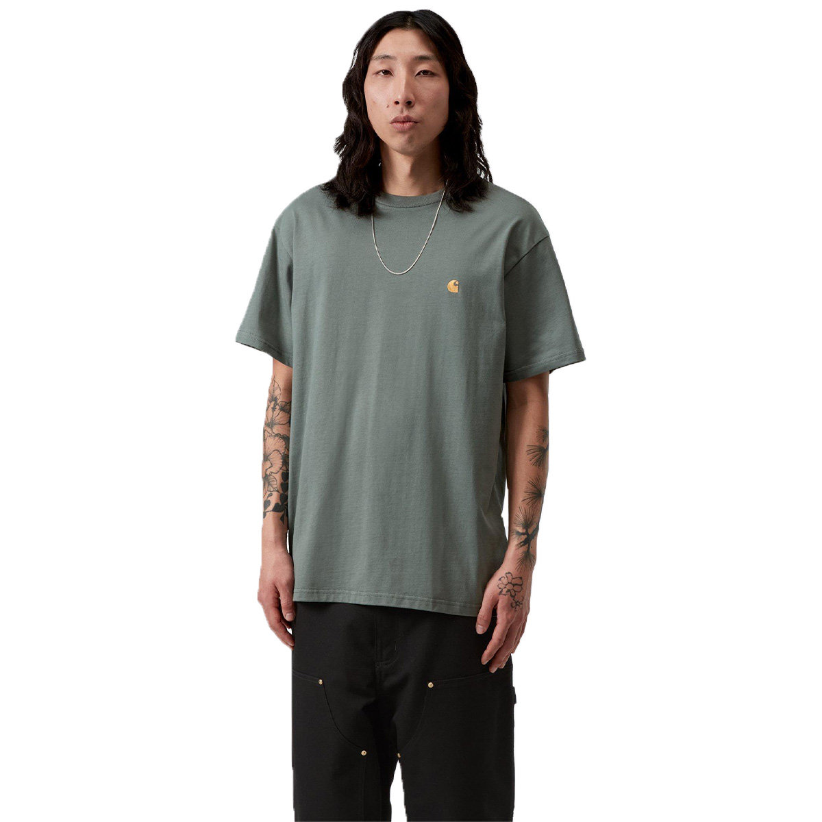 Carhartt WIP Chase T-Shirt Velvet Green/Gold