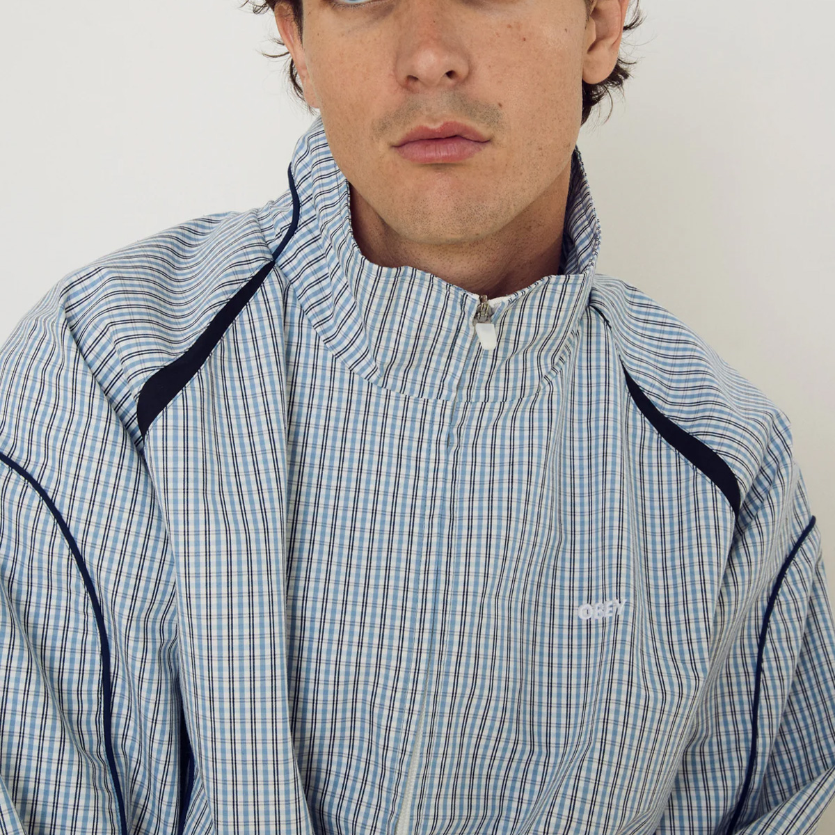 Obey Practice Windbreaker Jacket Plaid