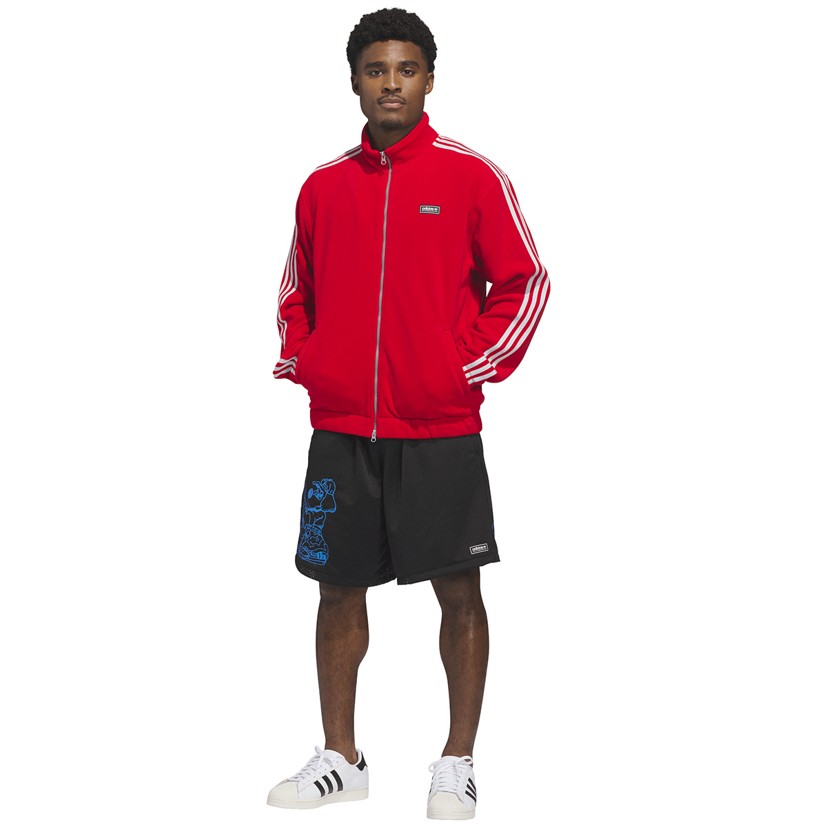 Adidas Kogan Jacket Better Scarlet/Light Solid Grey