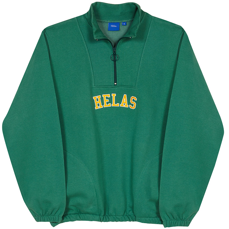 Helas Campus Quarter Zip Sweater Green