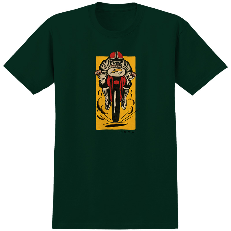 Real Moto T-shirt Forest Green Real Moto T-shirt Forest Green