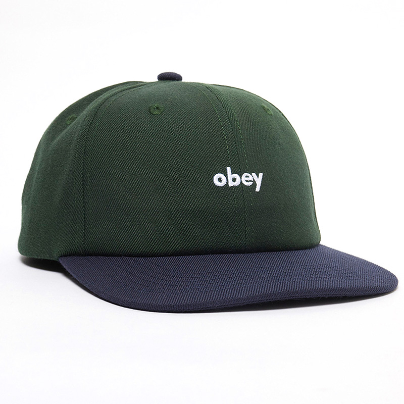 Obey Shade 6 Panel Snapback Cap Dark Cedar Obey Shade 6 Panel Snapback Cap Dark Cedar
