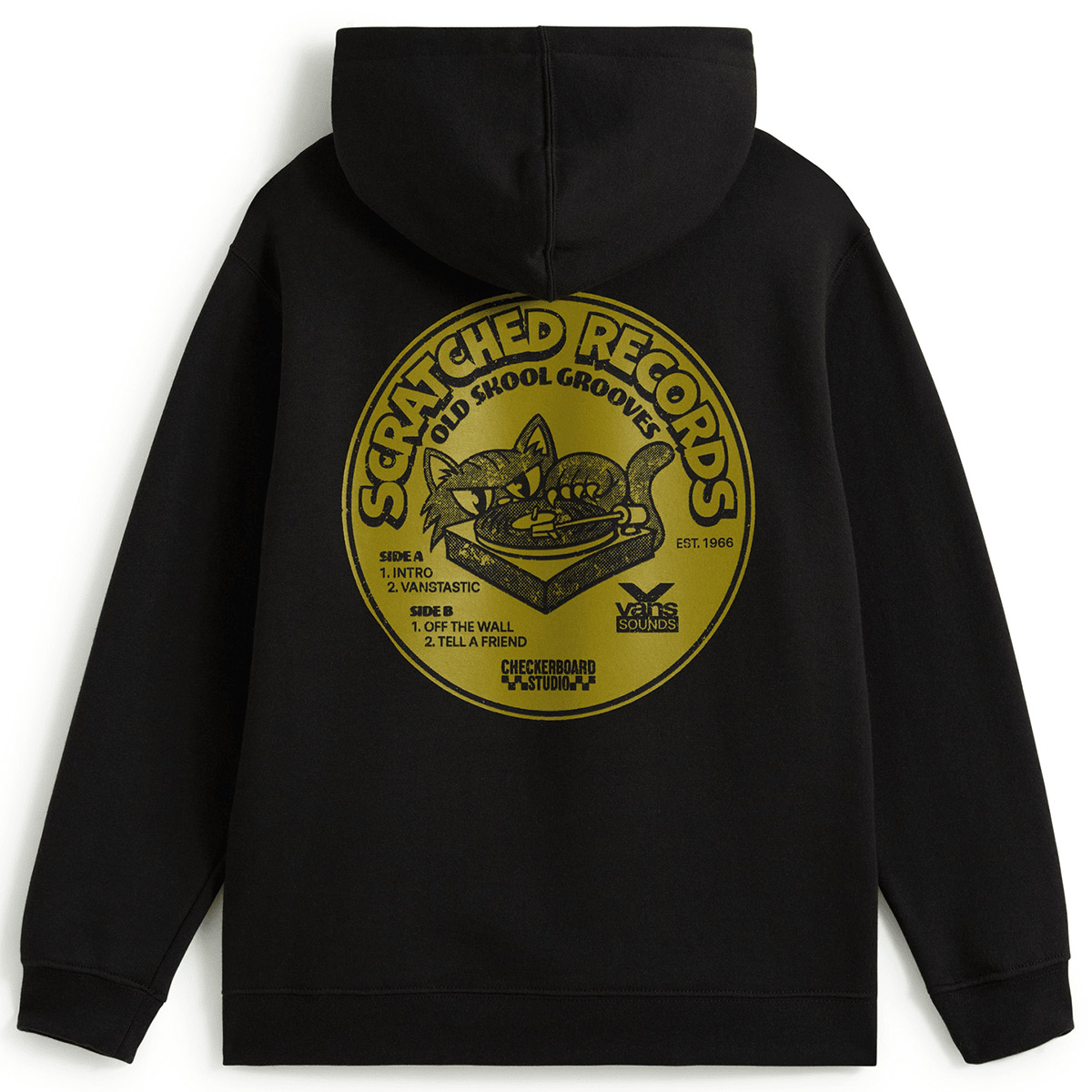 Vans Kids Scratched Records Hooded Sweater Black