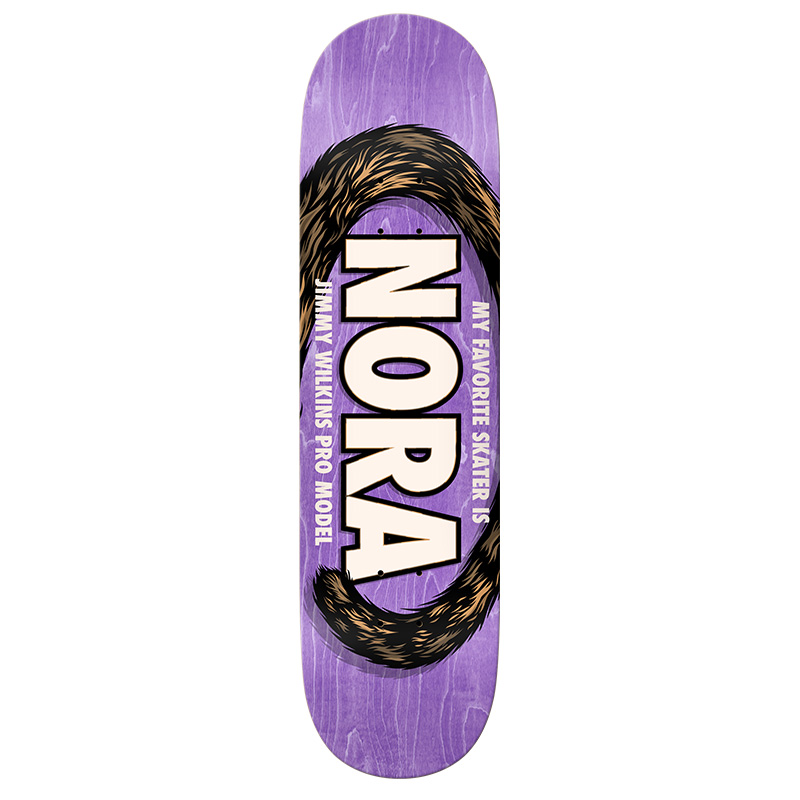 Real Wilkins My Favorite Skater Skateboard Deck Purple 8.5
