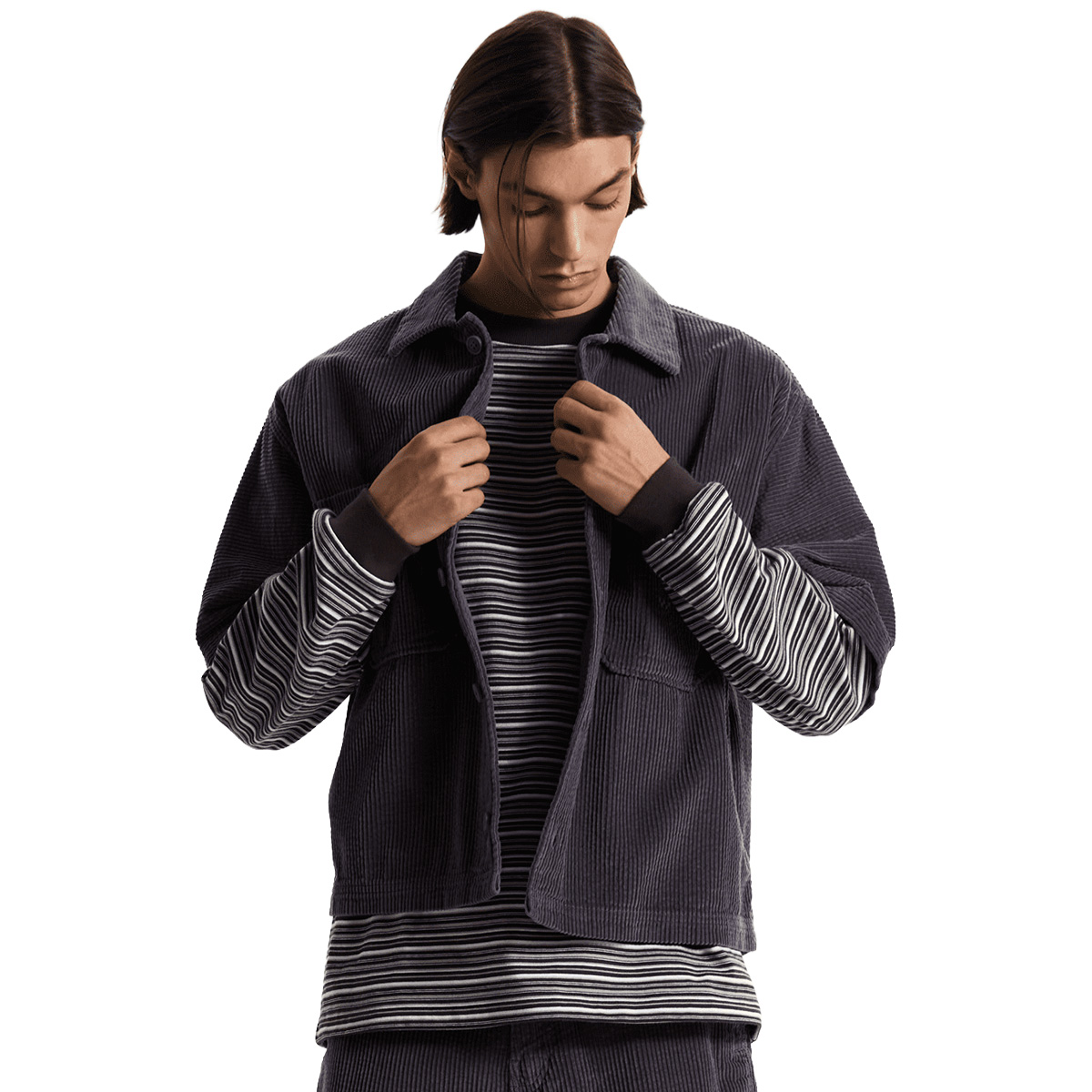 Vans Cord Button Up Shirt Steel Shadow