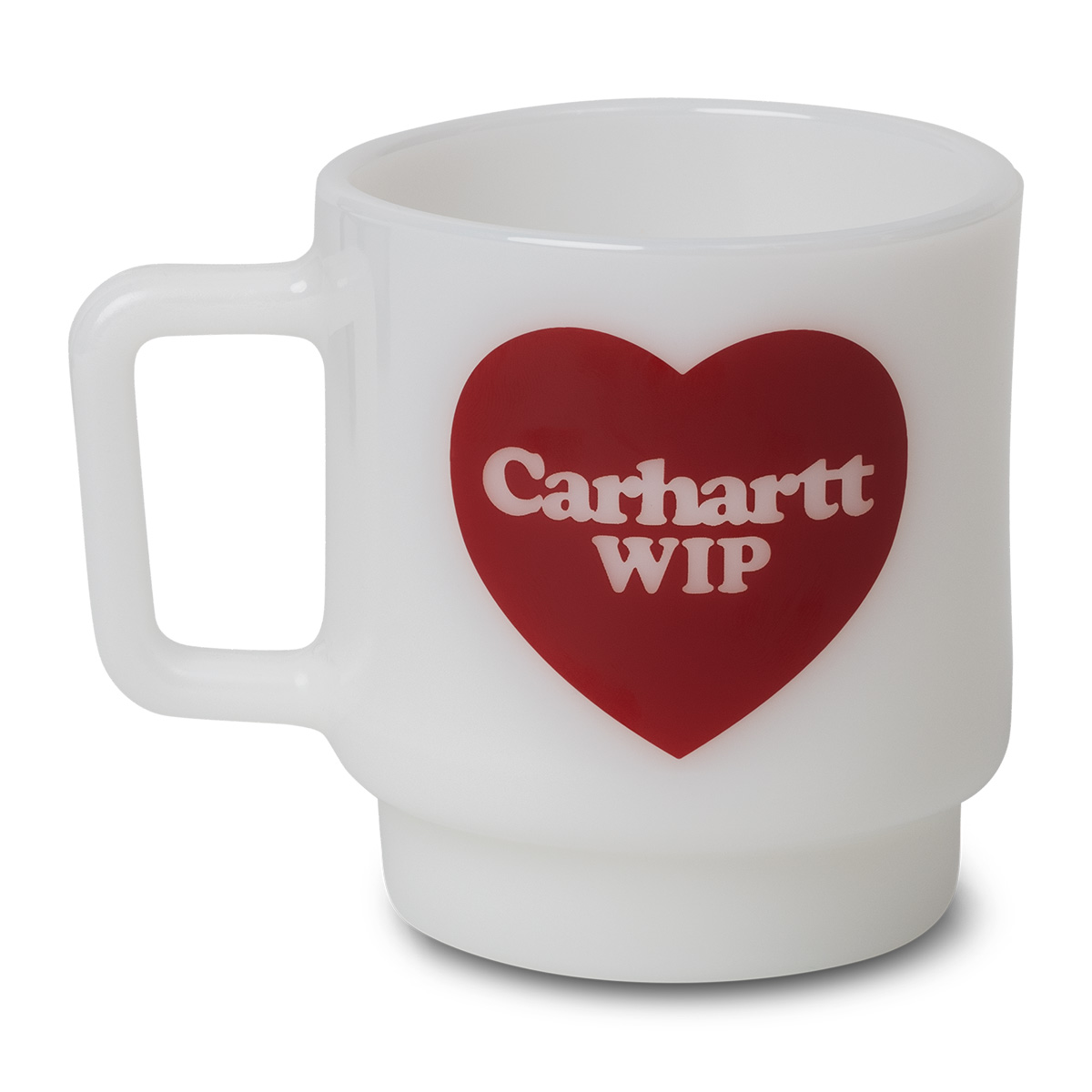 Carhartt WIP Heart Glass Mug White Carhartt WIP Heart Glass Mug White