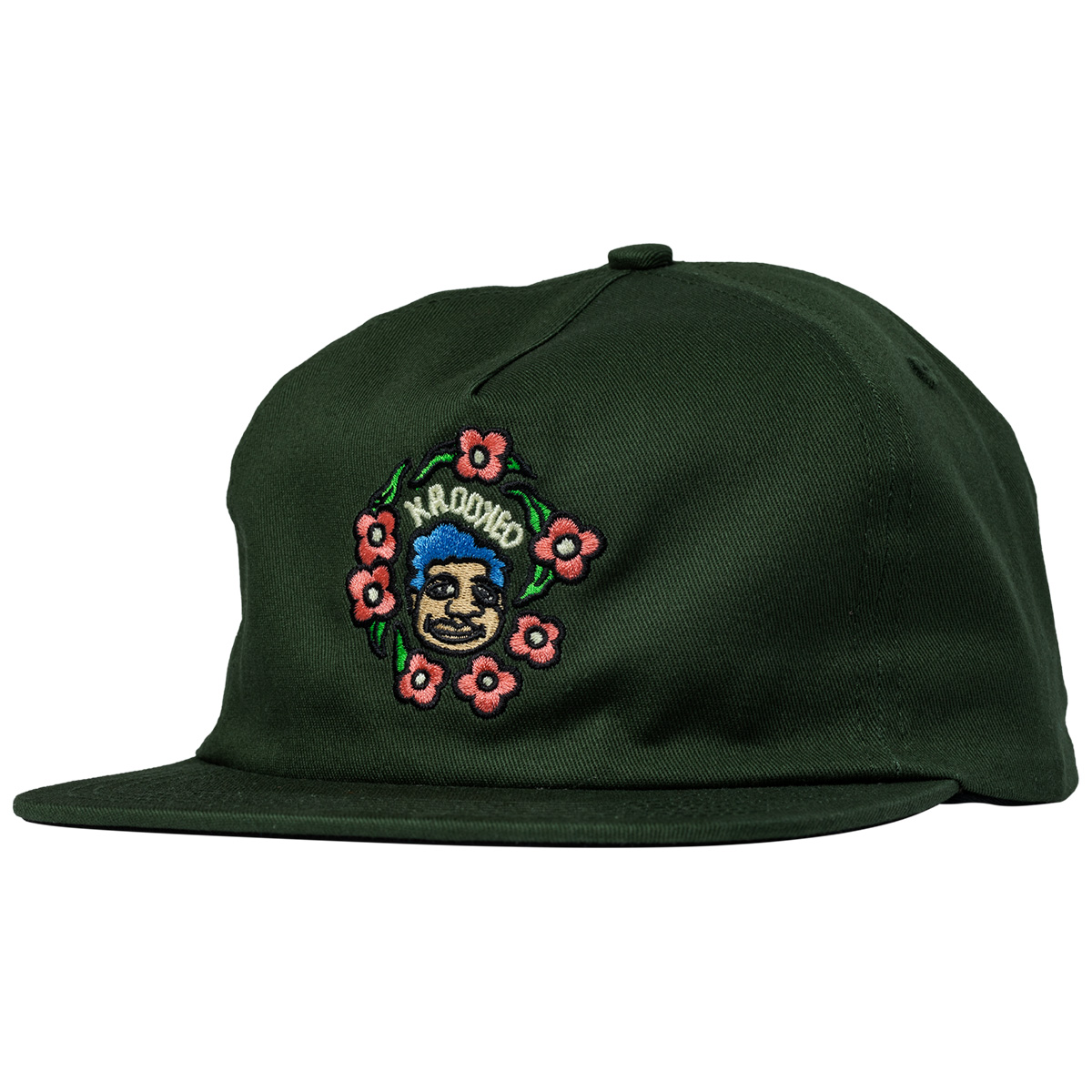Krooked Sweatpants Redux 5 Panel Snapback Cap Olive