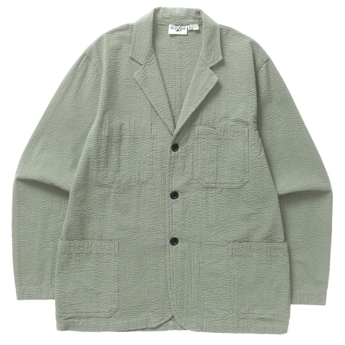 Service Works Seersucker Server Suit Jacket Sage