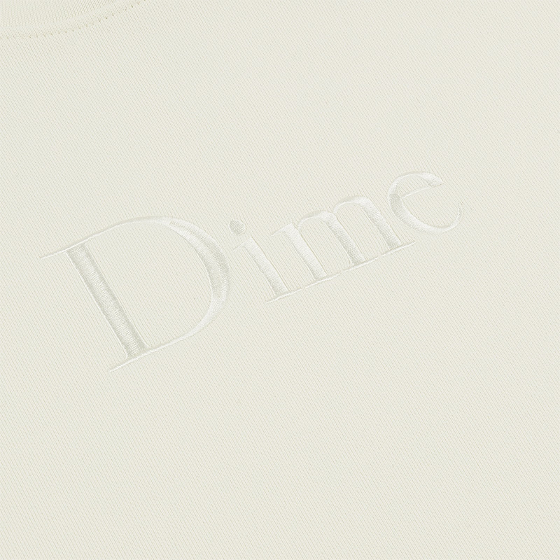 Dime Classic Logo Crewneck Sweater Rice Dime Classic Logo Crewneck Sweater Rice
