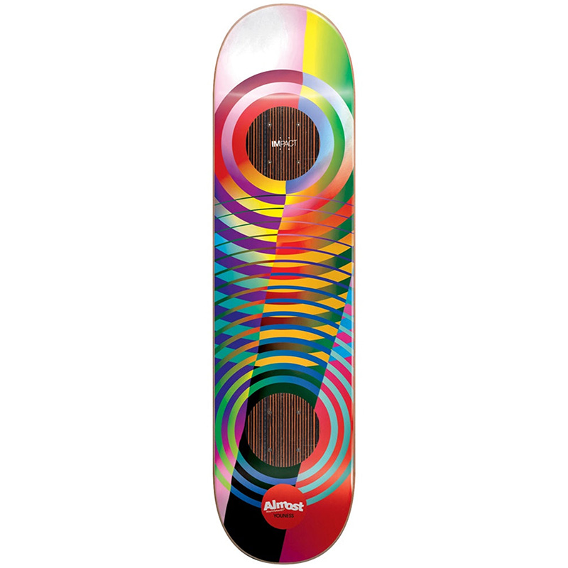 Almost Youness Gradient Cuts Impact Skateboard Deck 8.375