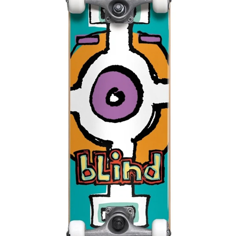 Blind Round Space Youth First Push Soft Top Complete Skateboard Teal 6.75 Blind Round Space Youth First Push Soft Top Complete Skateboard Teal 6.75