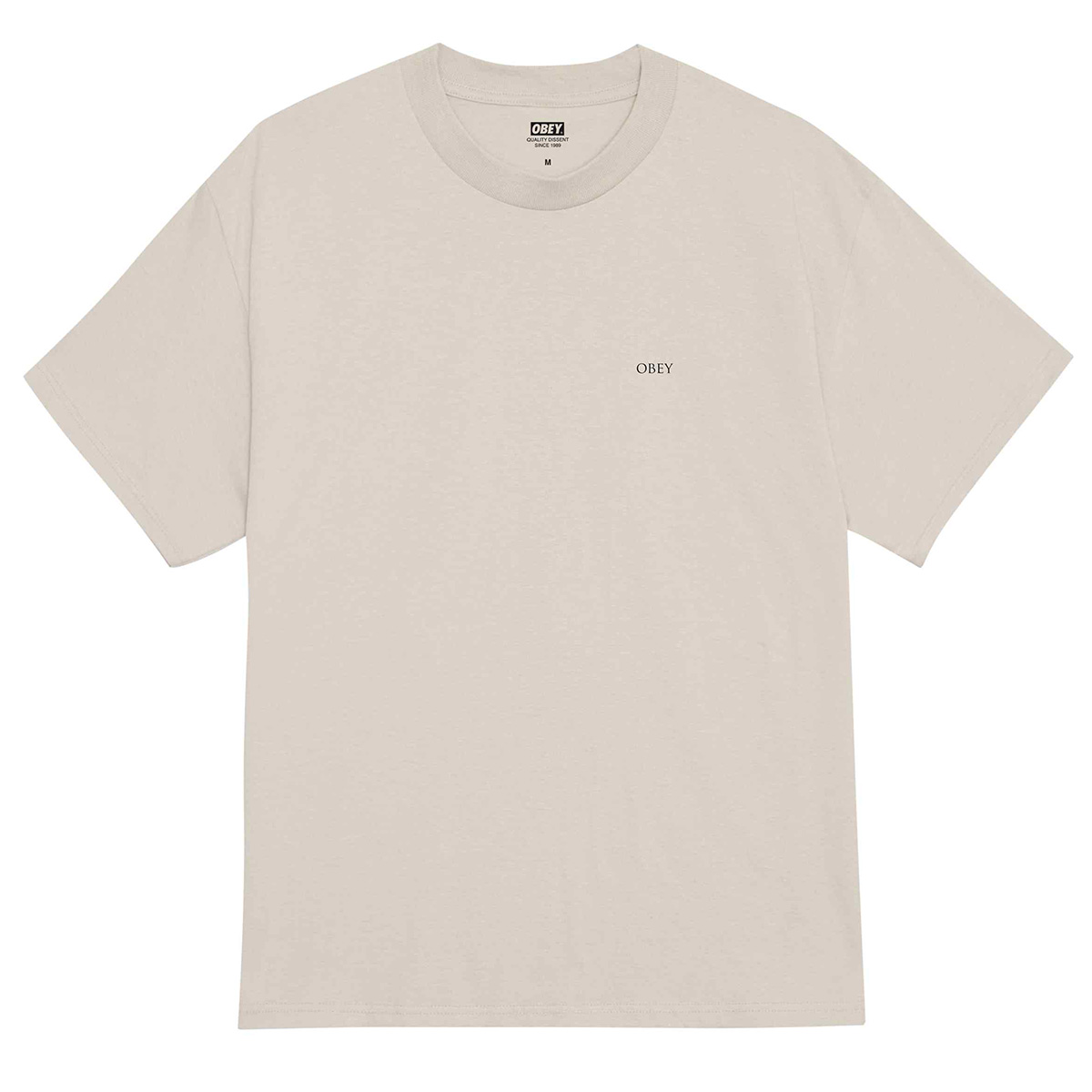 Obey Peace & Justice Statue T-Shirt Silver Grey