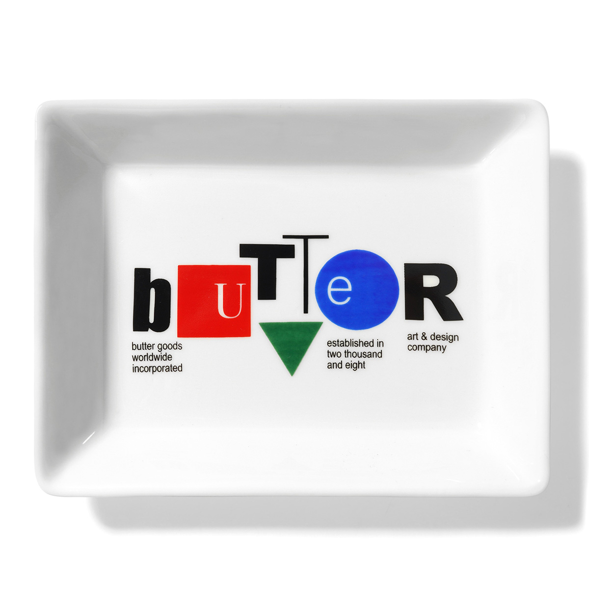 Butter Goods Design Co Ceramic Tray White