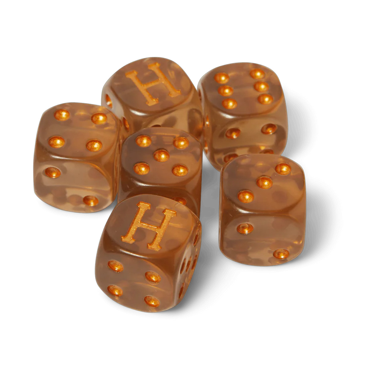 HUF Lux Dice Set Brown