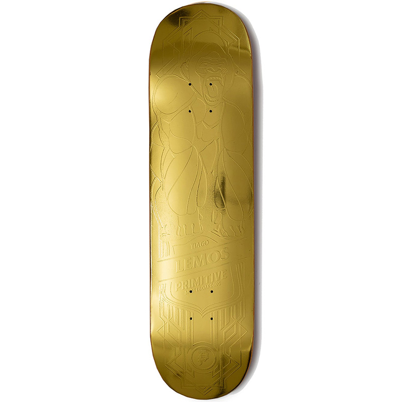 Primitive Lemos Gorilla Skateboard Deck Gold 8.25 Primitive Lemos Gorilla Skateboard Deck Gold 8.25