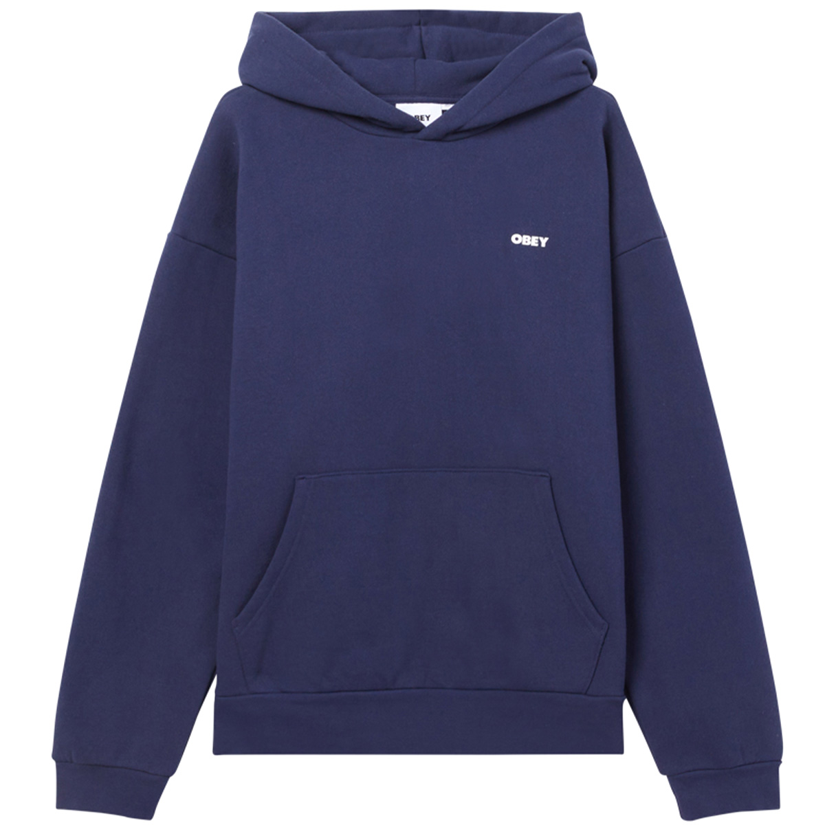 Obey Bold Star Extra Heavy Hooded Sweater Academy Navy Obey Bold Star Extra Heavy Hooded Sweater Academy Navy