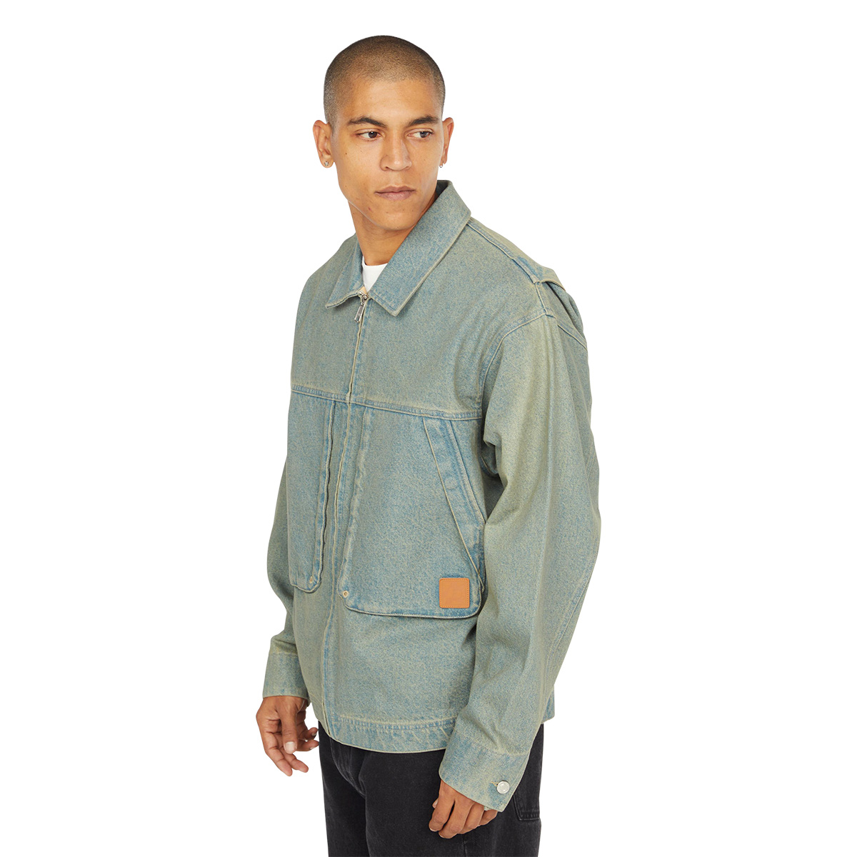 HUF Dresden Denim Work Jacket Indigo Earth HUF Dresden Denim Work Jacket Indigo Earth