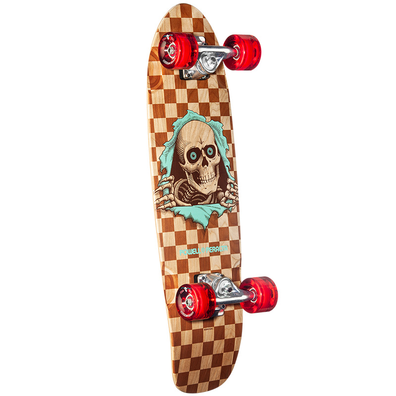 Powell Peralta Natural Checker Ripper Sidewalk Surfer Complete Cruiser 8.37