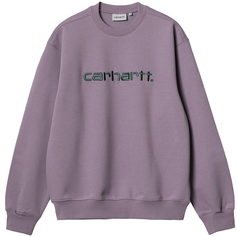 Carhartt WIP Carhartt Sweater Glassy Purple/Discovery Green