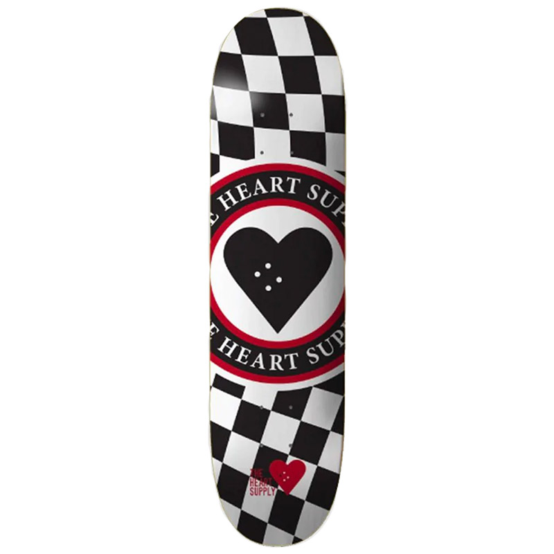 The Heart Supply Insignia Check Deck Black 8