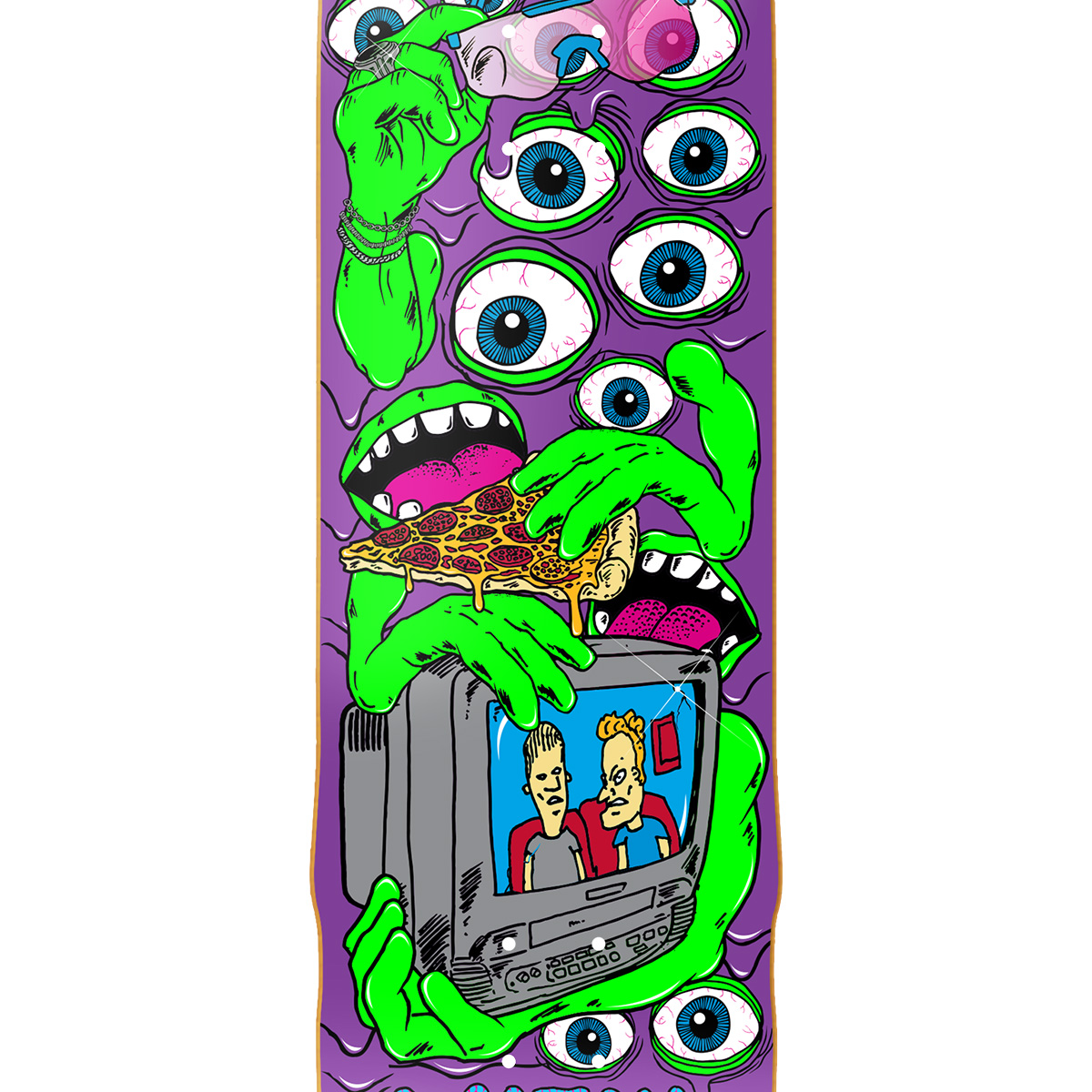 Heroin Dalton Dern Mutate Or Die Skateboard Deck 8.75