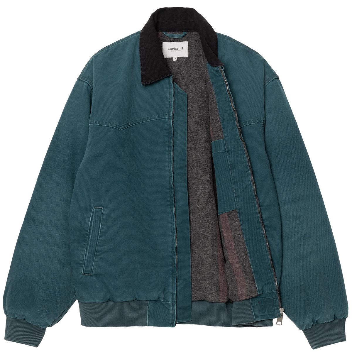 Carhartt WIP OG Santa Fe Jacket Deep Lagoon/Black Stone Canvas Carhartt WIP OG Santa Fe Jacket Deep Lagoon/Black Stone Canvas