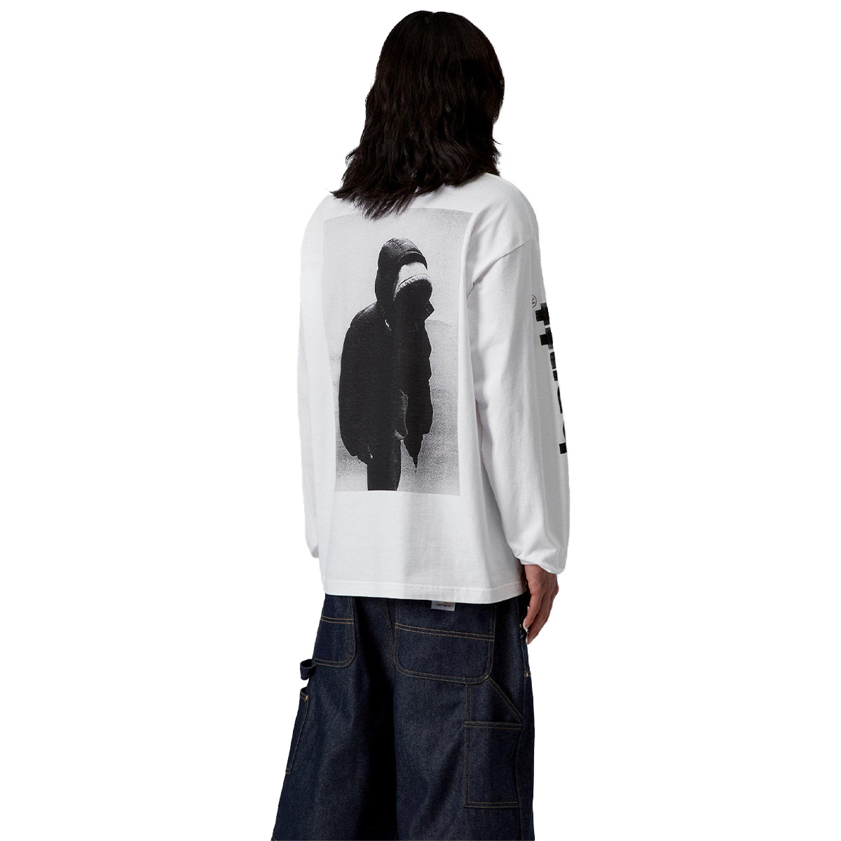 Carhartt WIP Archive Script Longsleeve T-Shirt White