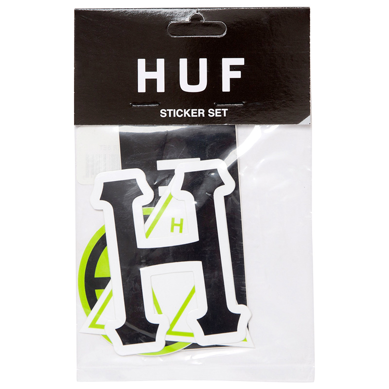 HUF Core Logo Sticker Set