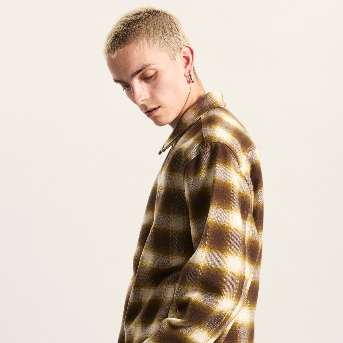 Vans Crestmont Plaid Shacket Oatmeal